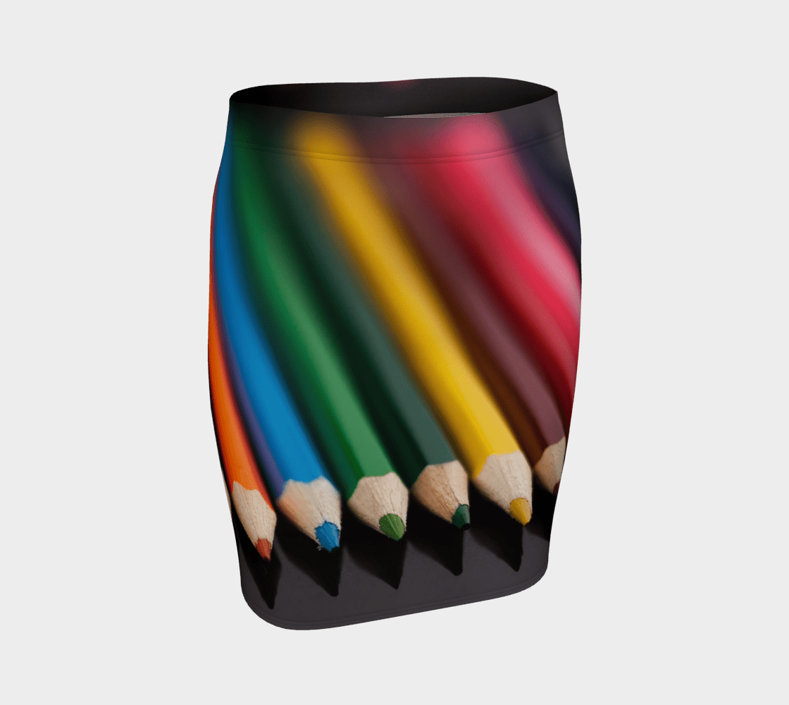 Do Your Homework Dragon No. 2 Color Pencilskirt